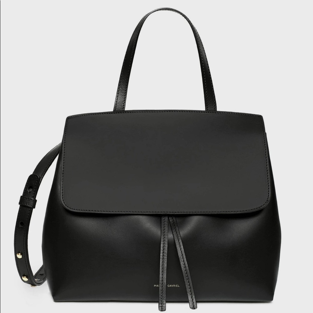 Mansur Gavriel black leather crossbody bag